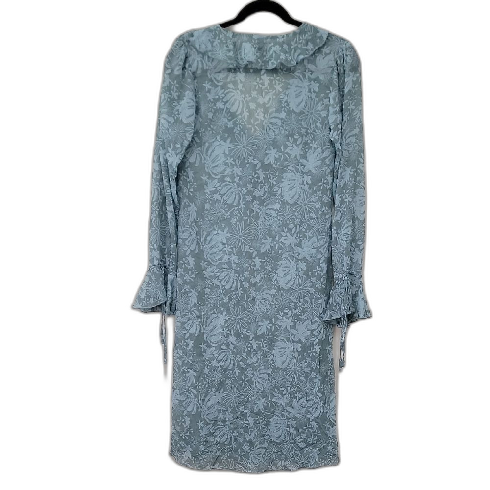 Y2k Sheer Ruffle Feminine Boho Duster Jacket Robe - Picture 2 of 11